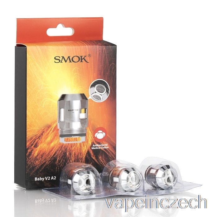 Smok Tfv8 Baby V2 Náhradní Cívky 0,2ohm Baby V2 A2 Duální Cívky (ss) Vape Pero